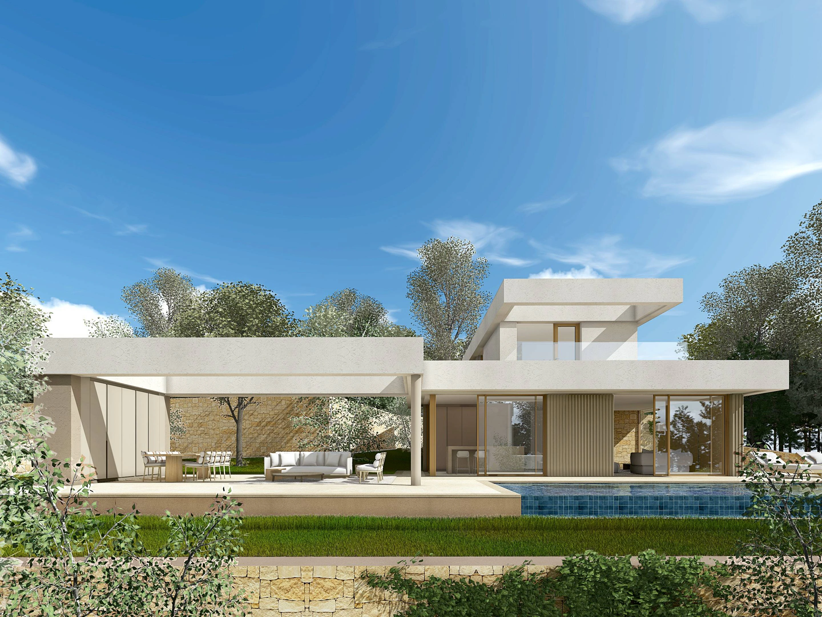 DG6720 - Villa Tossal. Villa neuve à vendre à Dénia - actuellement en construction.
