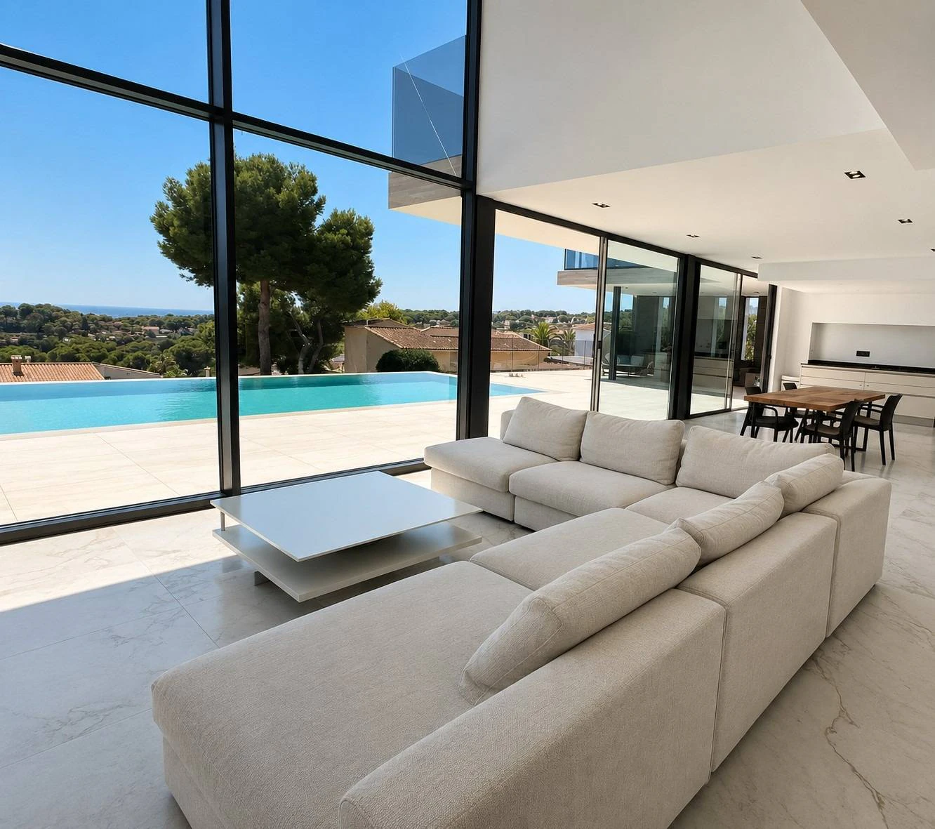 Villa Enebro. Extraordinaria villa en Moraira con orientación Sur y vistas al mar. Costa Blanca.