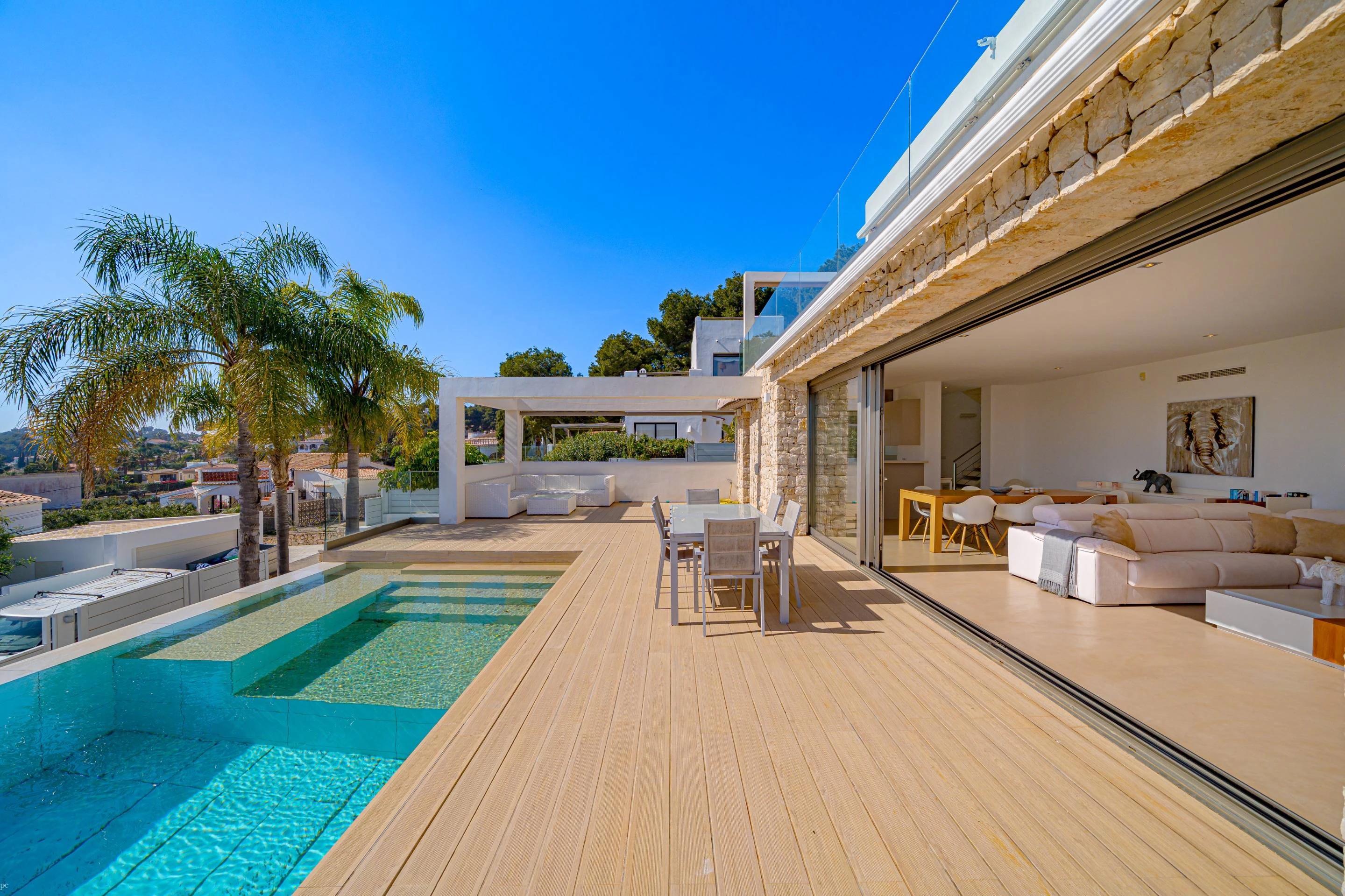 NC6713 - Villa Marian, villa moderne avec vue sur la mer à vendre à Javea, Balcon al Mar