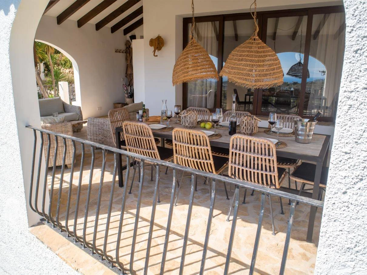 Finca Érica. Finca con vistas panorámicas al mar en venta en Benissa.