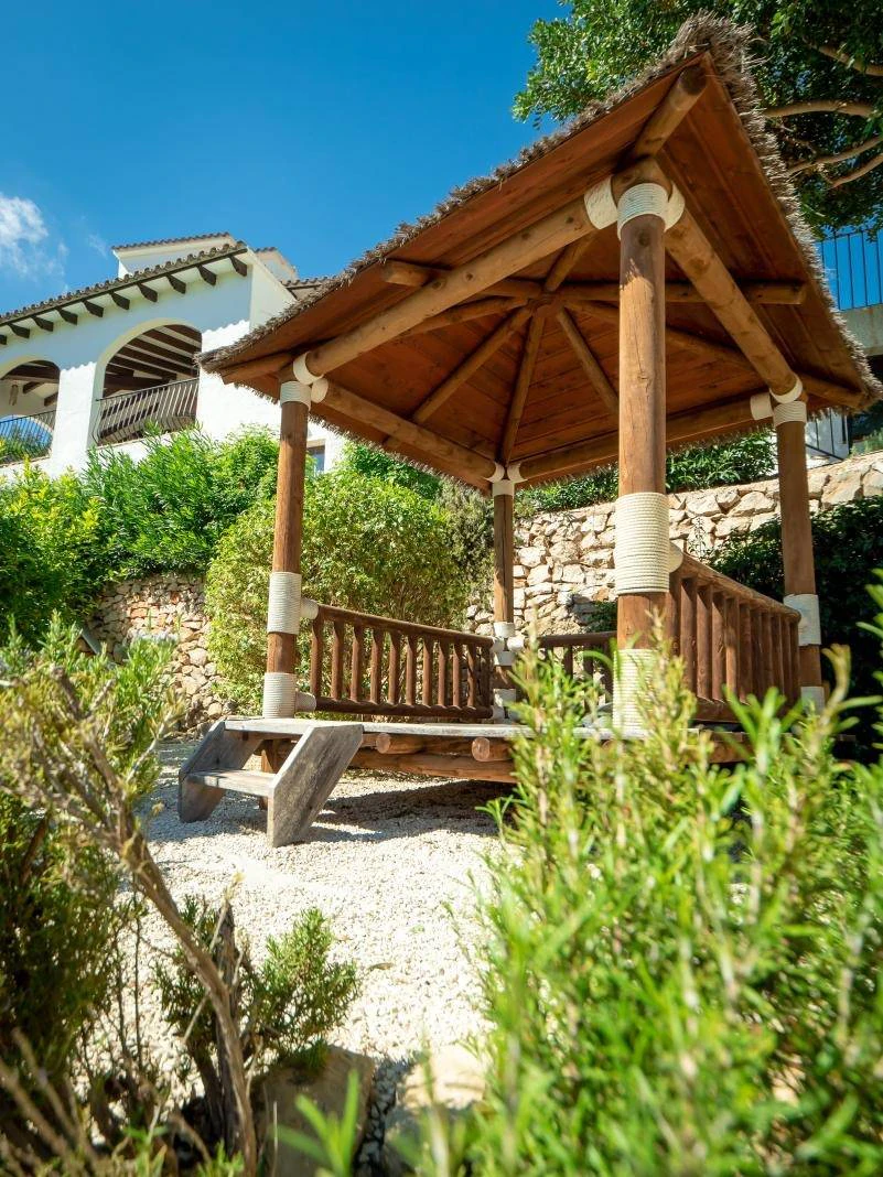 Finca Érica. Finca con vistas panorámicas al mar en venta en Benissa.