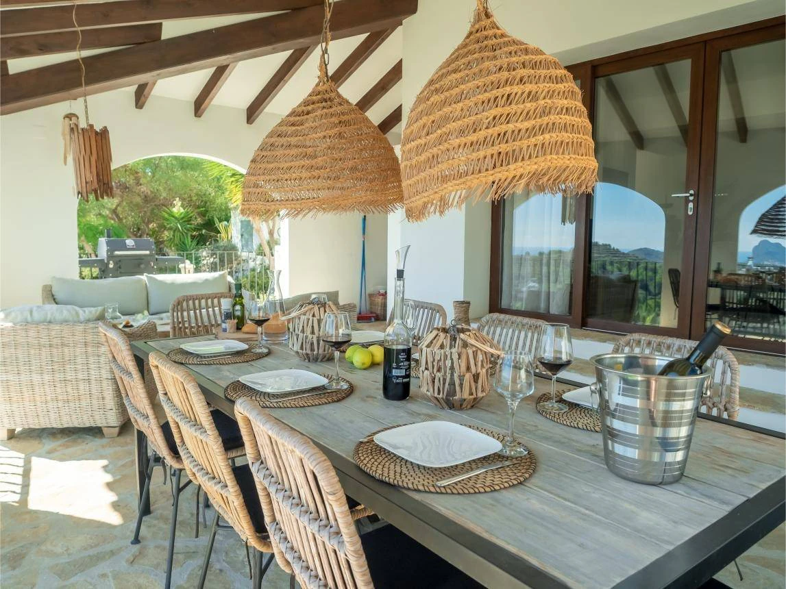 Finca Érica. Finca con vistas panorámicas al mar en venta en Benissa.