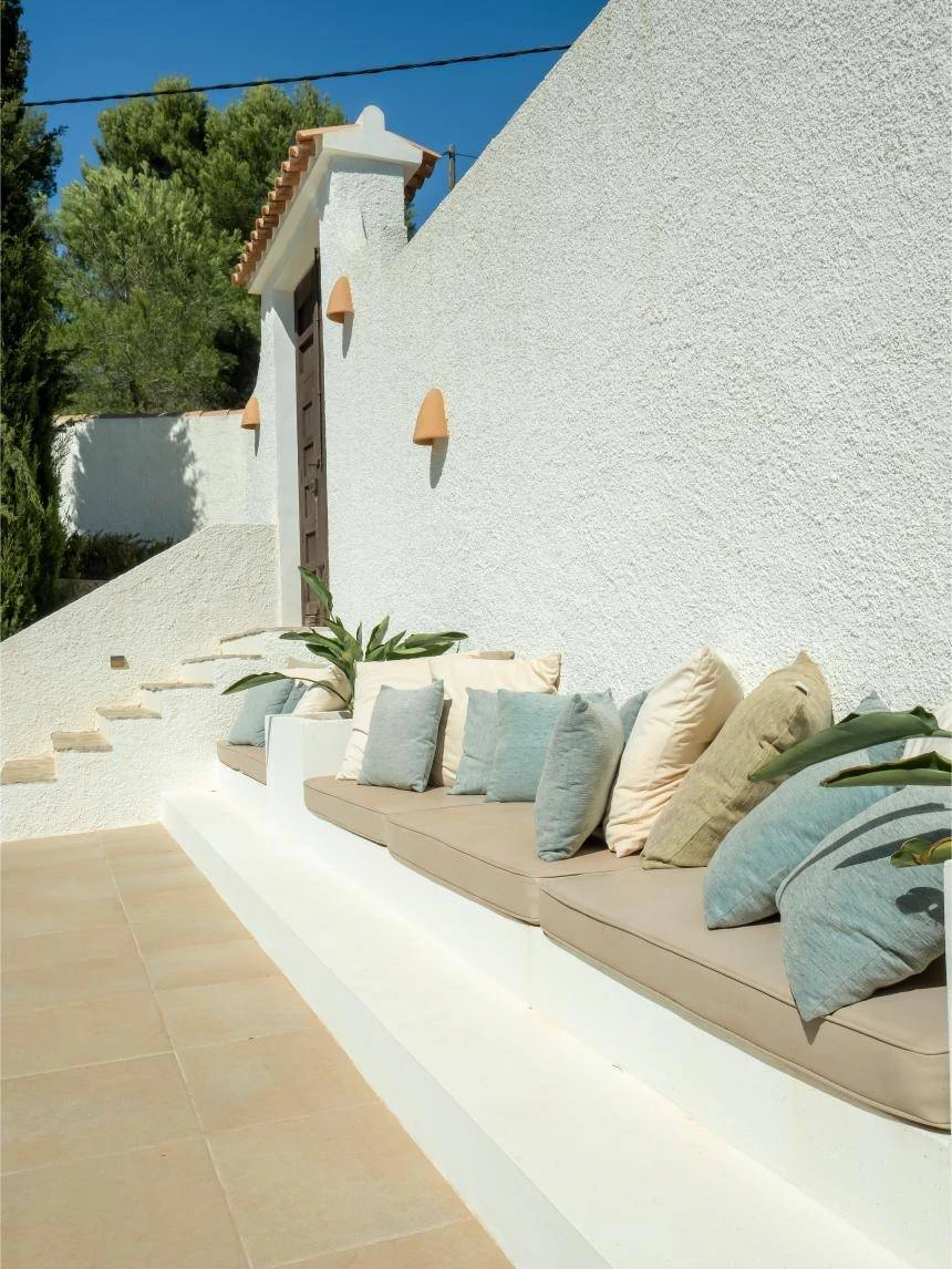Finca Érica. Finca con vistas panorámicas al mar en venta en Benissa.