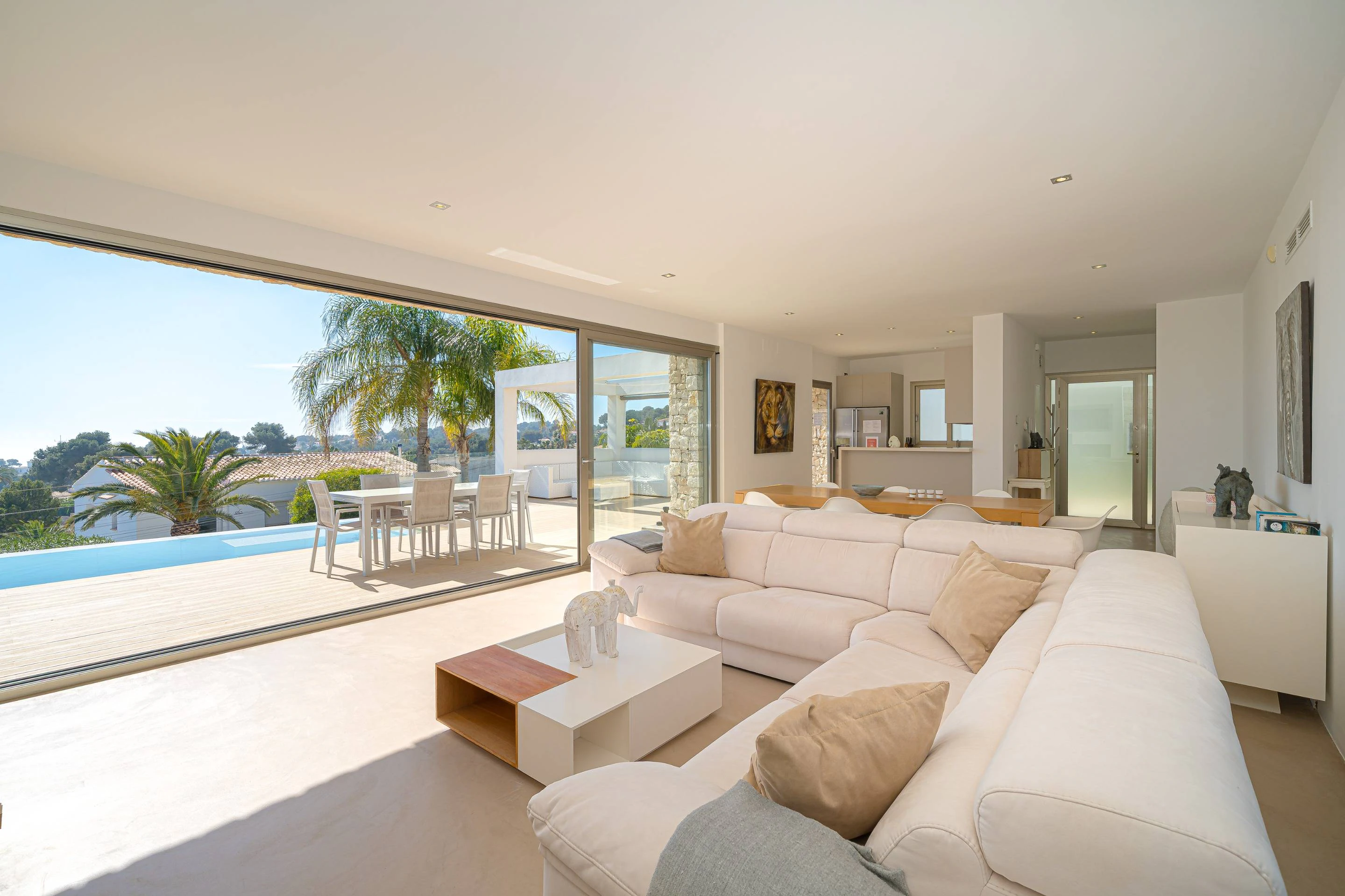 NC6713 - Villa Marian, moderne villa met zeezicht te koop in Javea, Balcon al Mar
