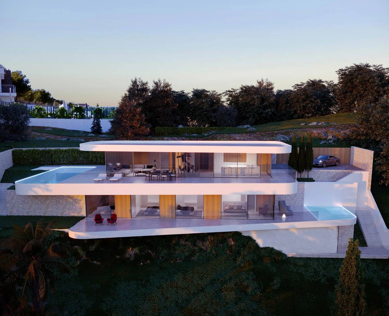 Villa Ortega. Villa de lujo en venta en Moraira con vistas panorámicas.