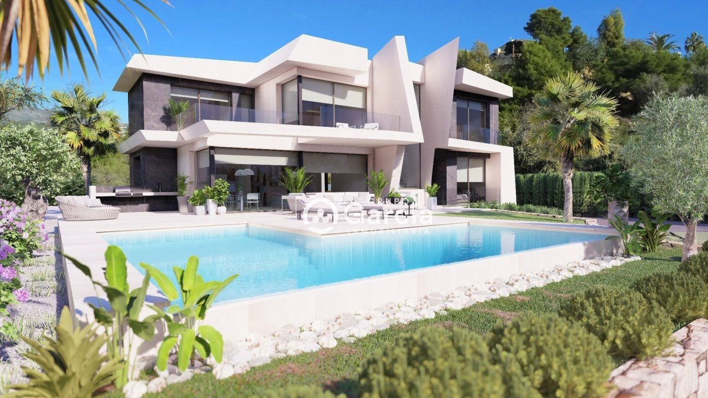 Nuevo proyecto de villa con vistas al mar en venta en Calpe