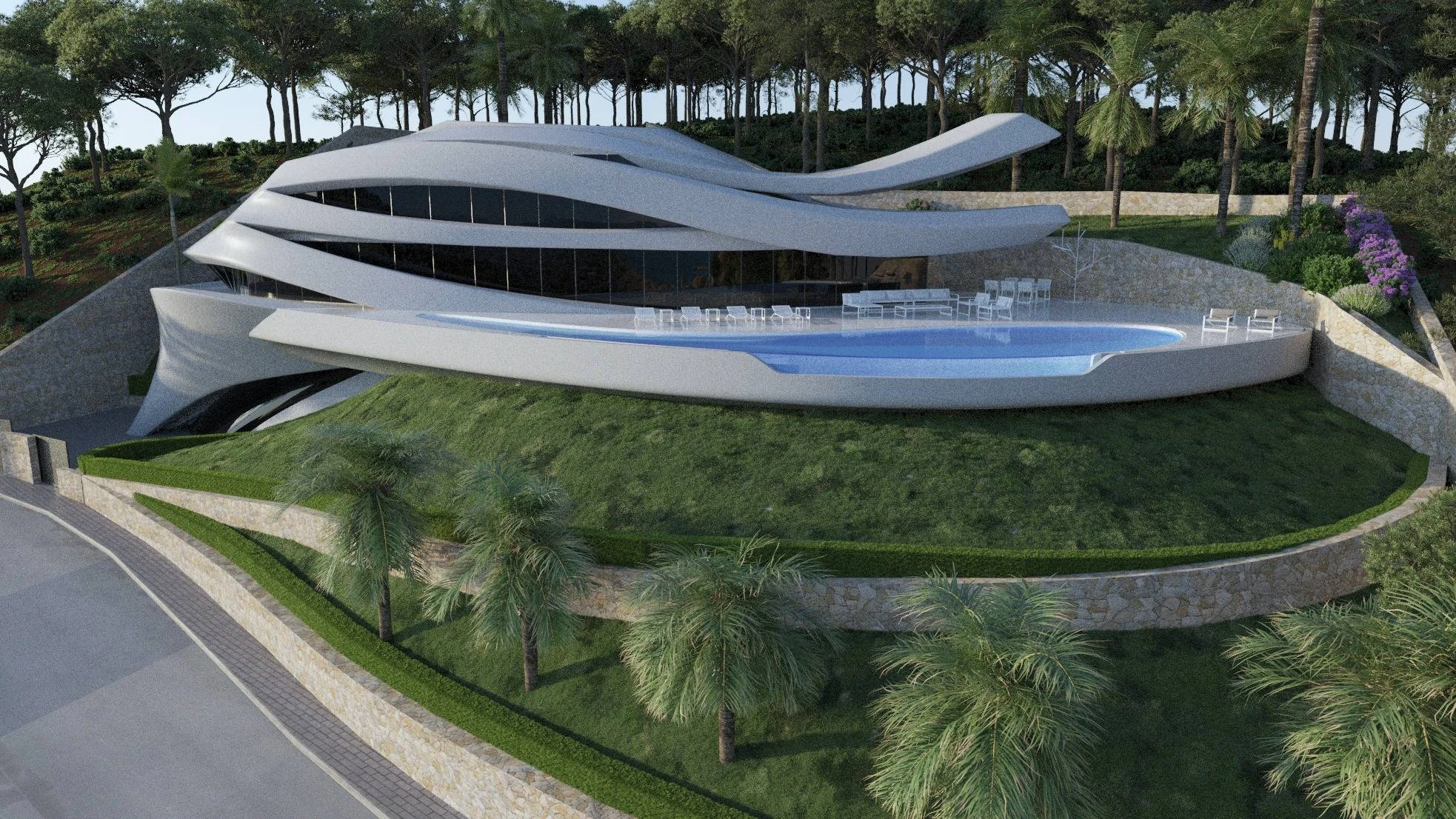DG6014A - Ongelooflijke nieuwe villa met panoramisch uitzicht op zee te koop in Javea