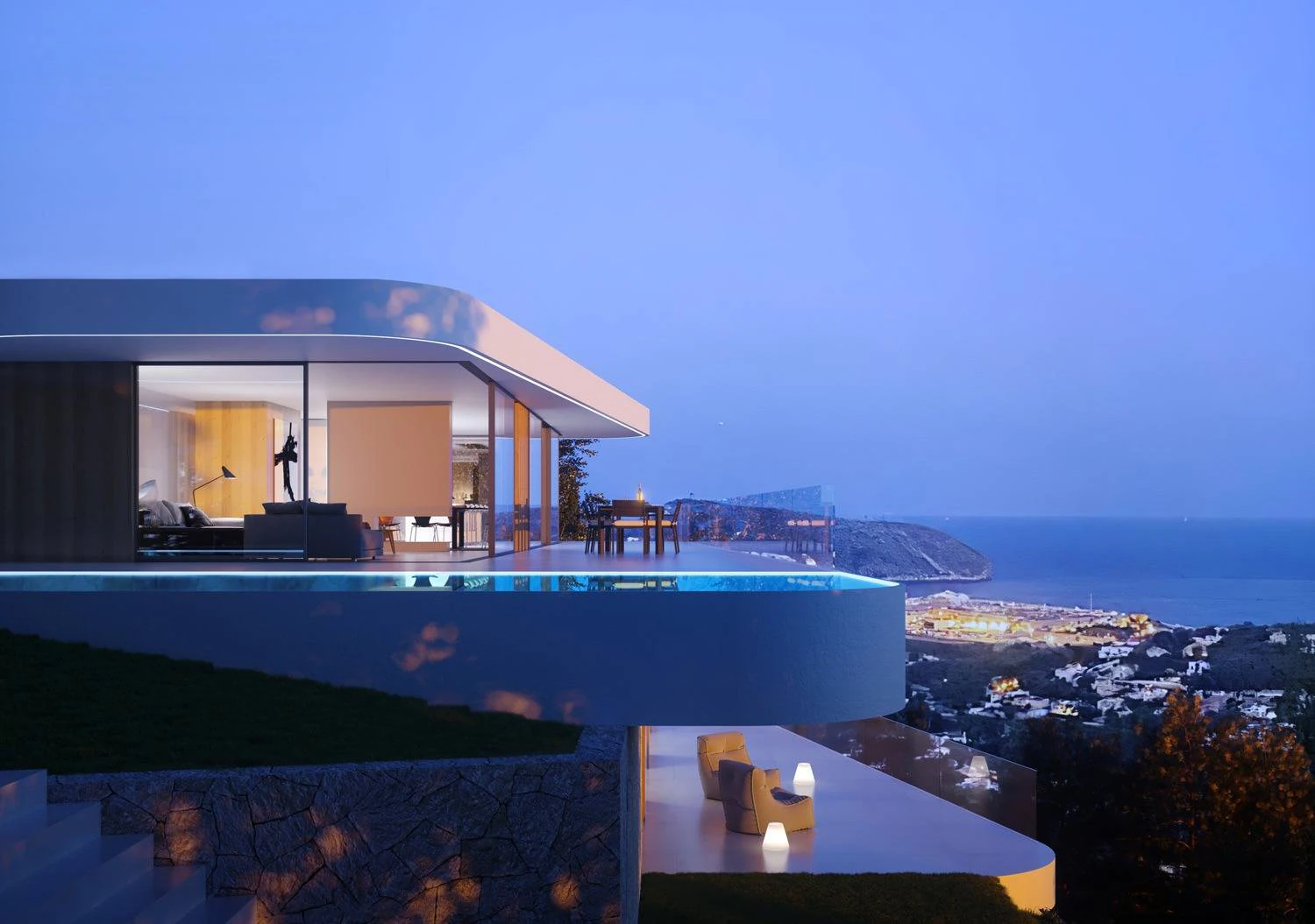 Villa Ortega. Villa de lujo en venta en Moraira con vistas panorámicas.