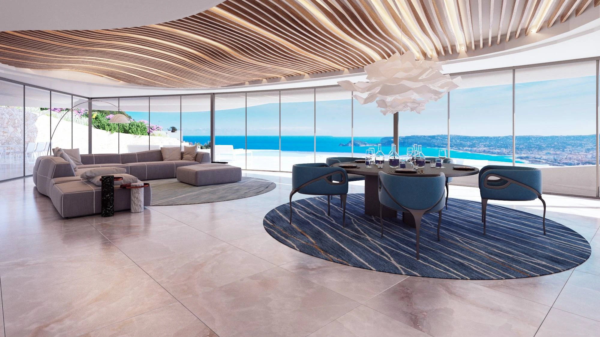 DG6014A - Ongelooflijke nieuwe villa met panoramisch uitzicht op zee te koop in Javea