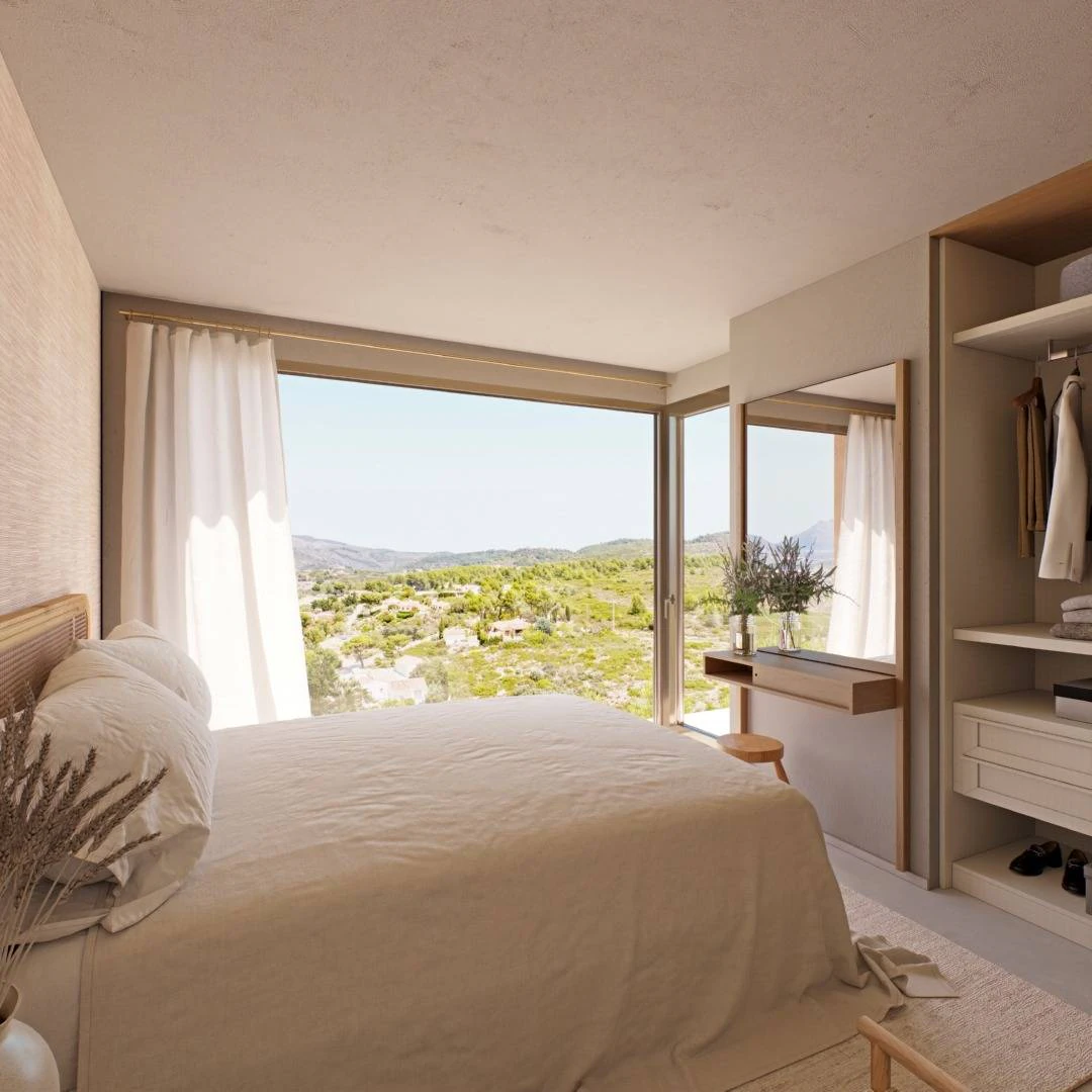 DG5133 - Villa's met drie slaapkamers in organische architectuur te koop in Lliber, Costa Blanca.