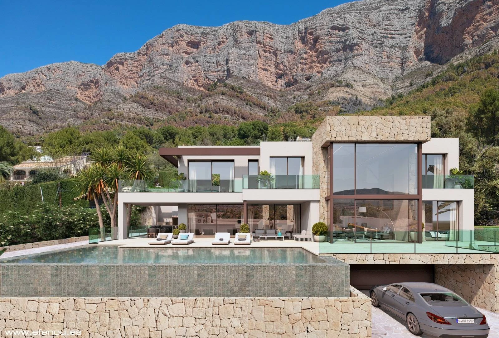 NC6702 - Villa Ermita. Nieuwe luxe villa te koop in Jávea met vrij uitzicht.
