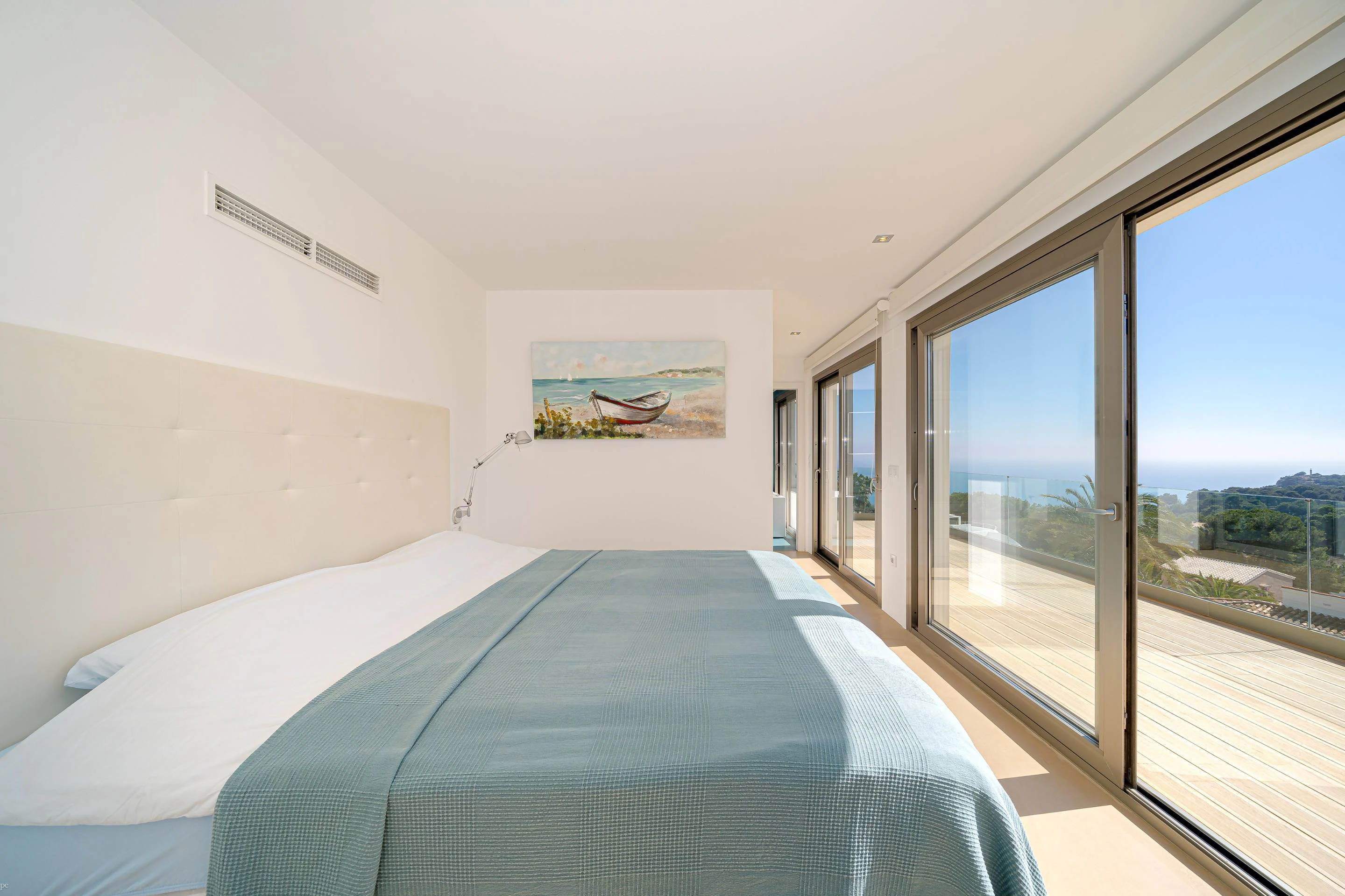 NC6713 - Villa Marian, moderne villa met zeezicht te koop in Javea, Balcon al Mar