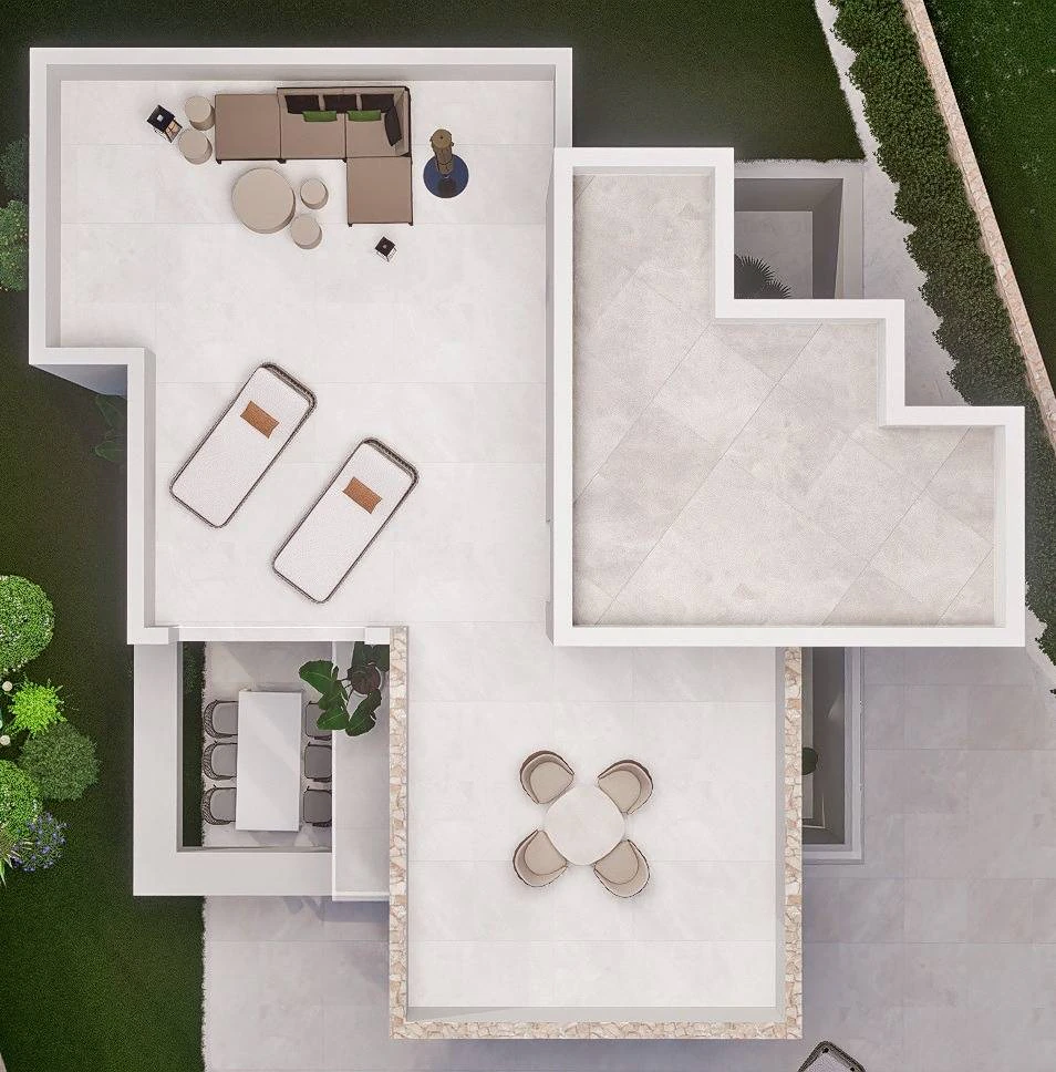 Villa de estilo moderno con vistas al mar y a la montaña en Finestrat