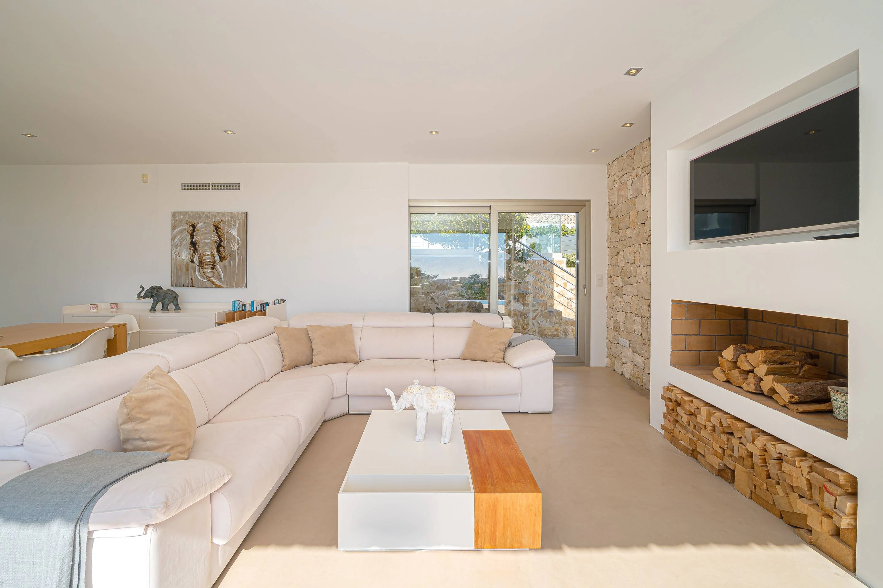 NC6713 - Villa Marian, moderne villa met zeezicht te koop in Javea, Balcon al Mar