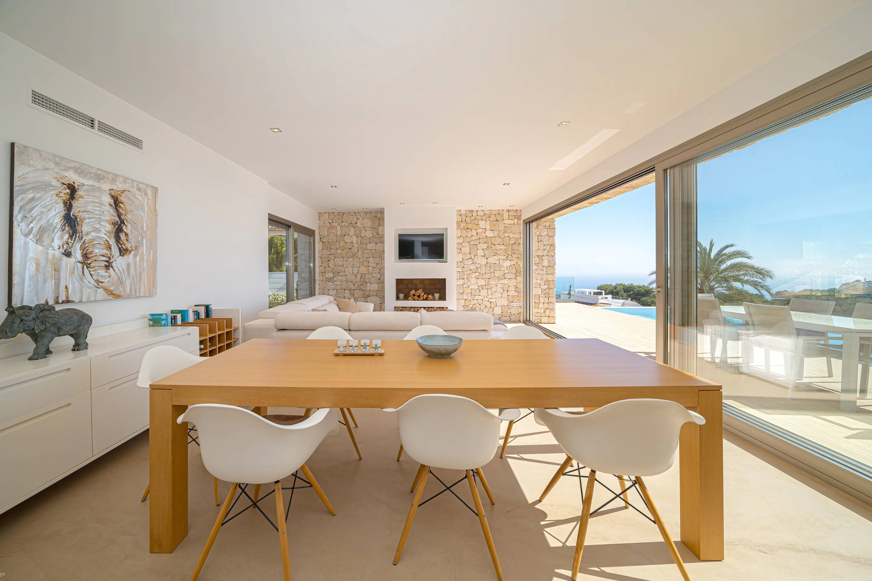 NC6713 - Villa Marian, moderne villa met zeezicht te koop in Javea, Balcon al Mar