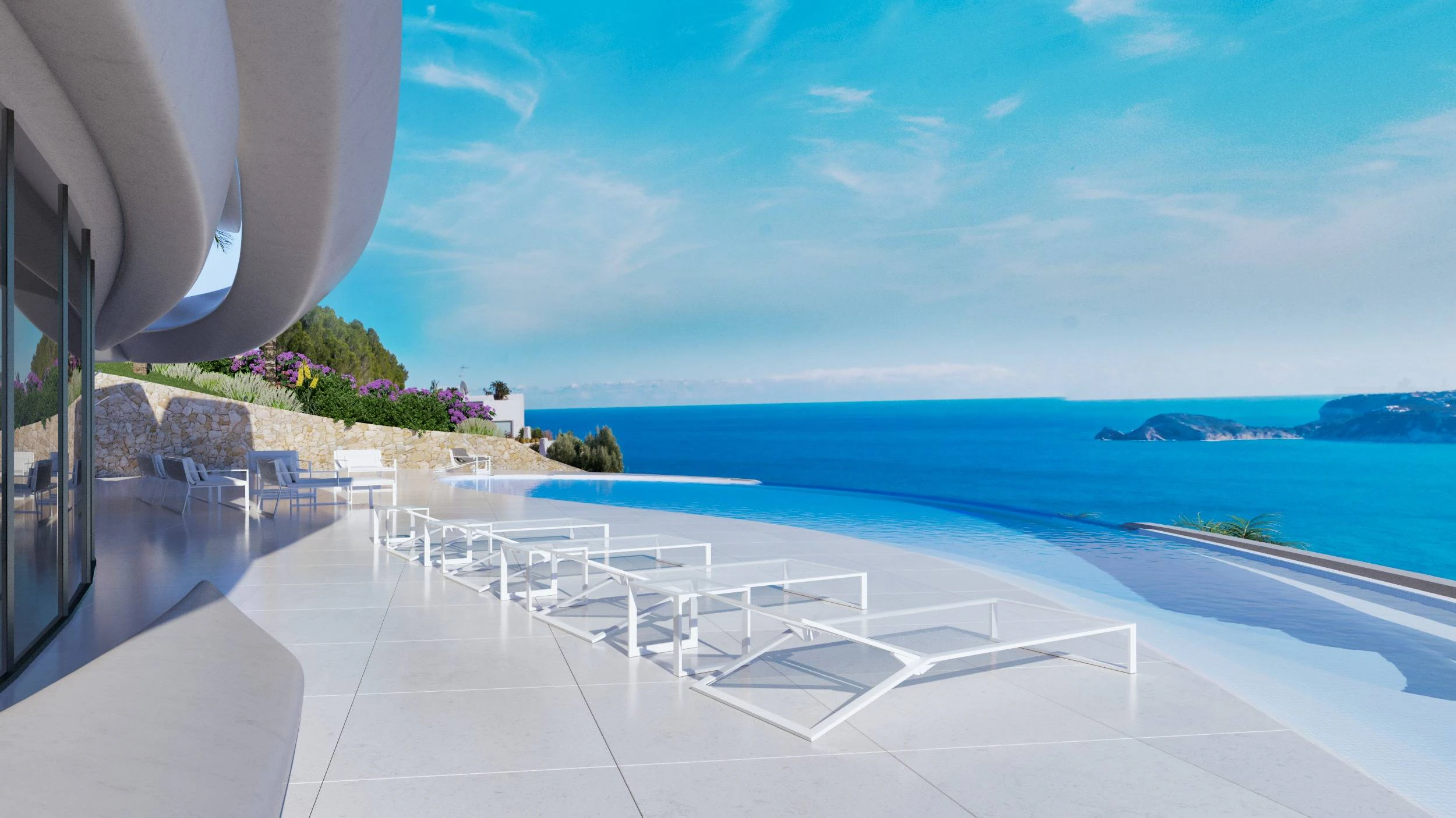 DG6014A - Ongelooflijke nieuwe villa met panoramisch uitzicht op zee te koop in Javea