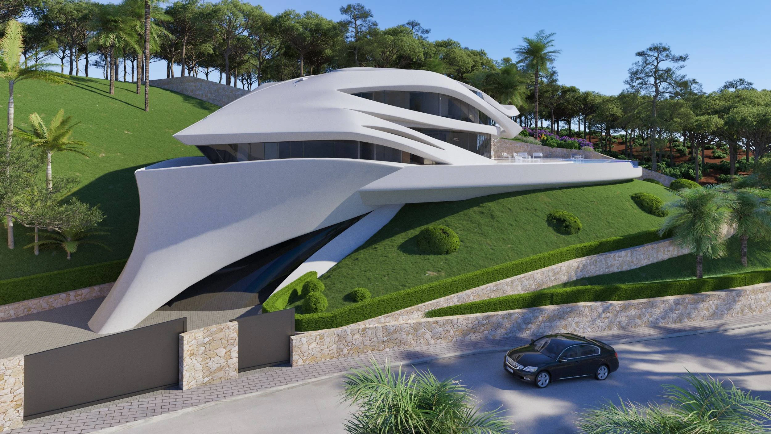DG6014A - Ongelooflijke nieuwe villa met panoramisch uitzicht op zee te koop in Javea