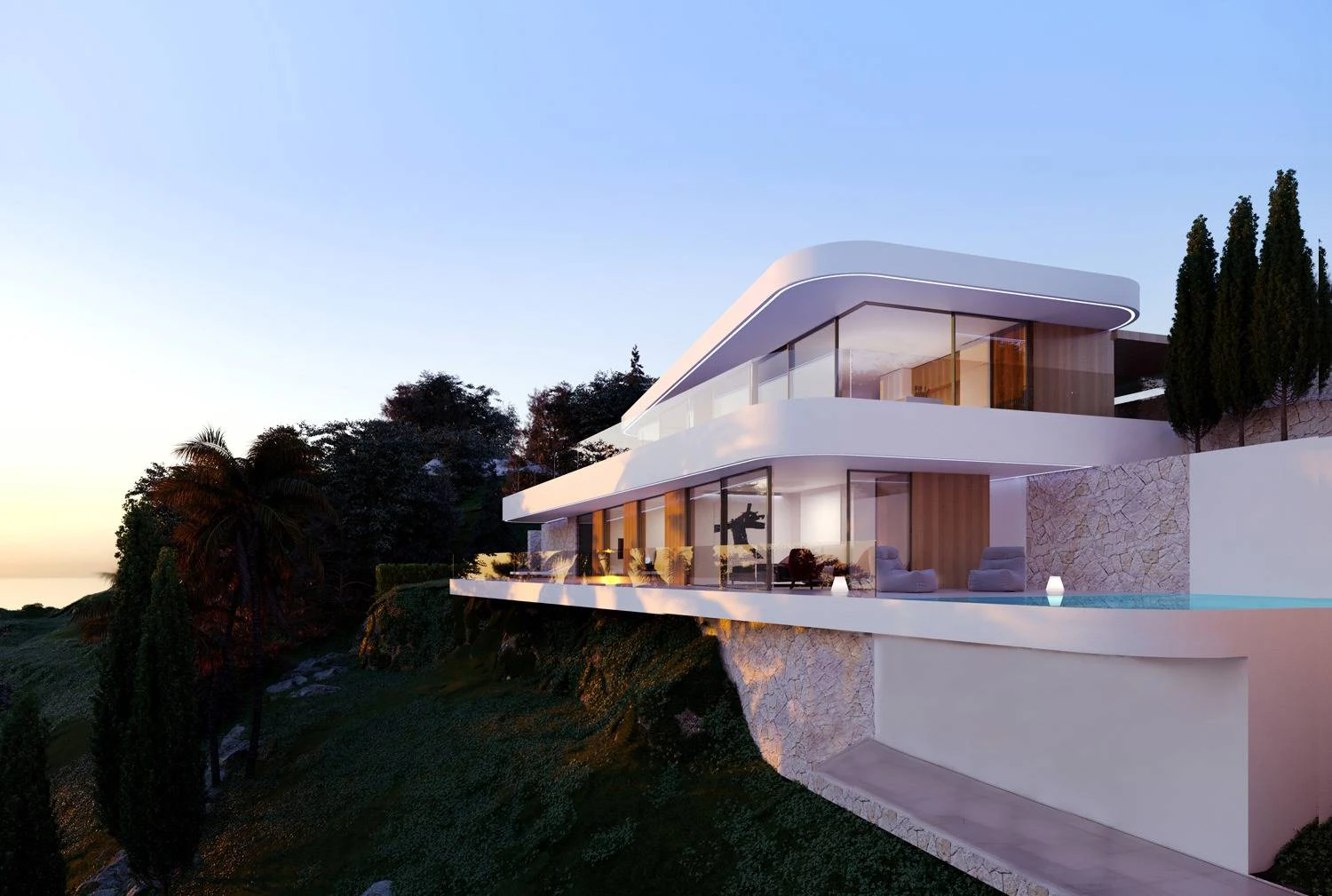 Villa Ortega. Villa de lujo en venta en Moraira con vistas panorámicas.