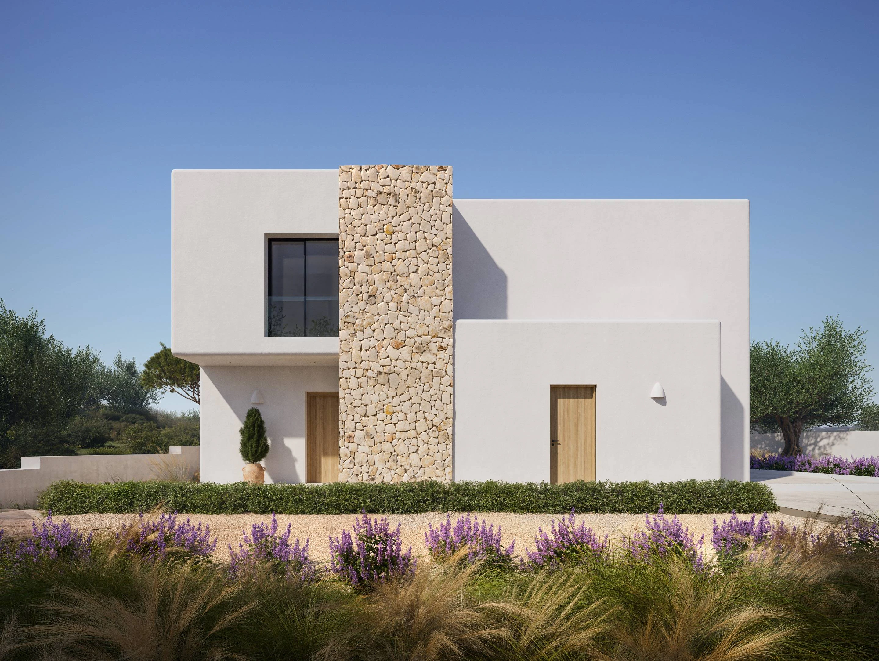 DG5303B - Elegante villa in Ibiza-stijl te koop in Moraira