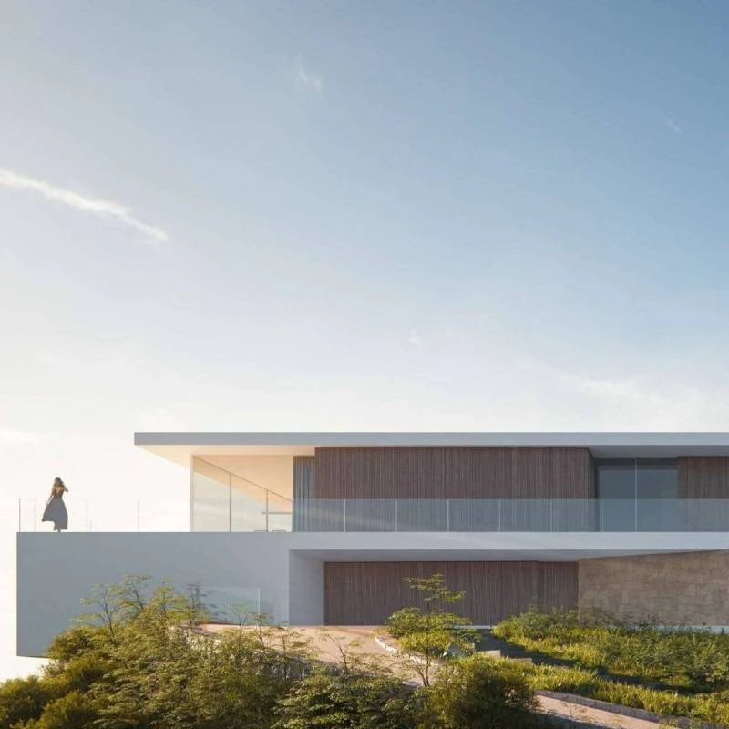 Villa Celestia. Vistas panorámicas del mar y la montaña en esta villa a la venta en Moraira