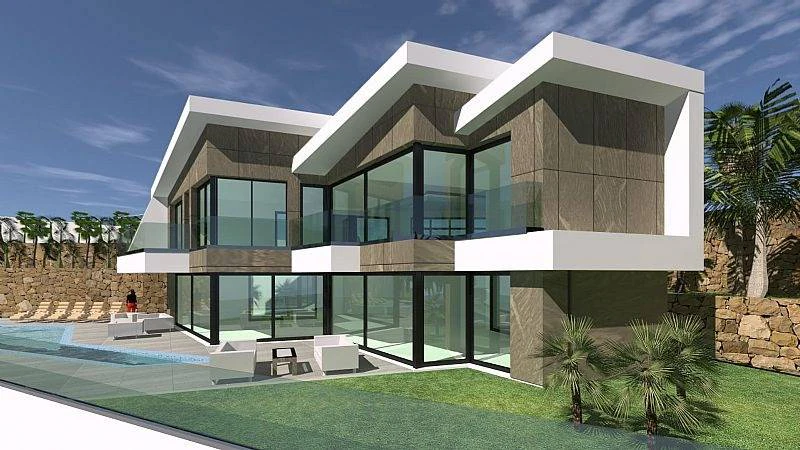 Villa moderna con vistas al mar a la venta en Calpe