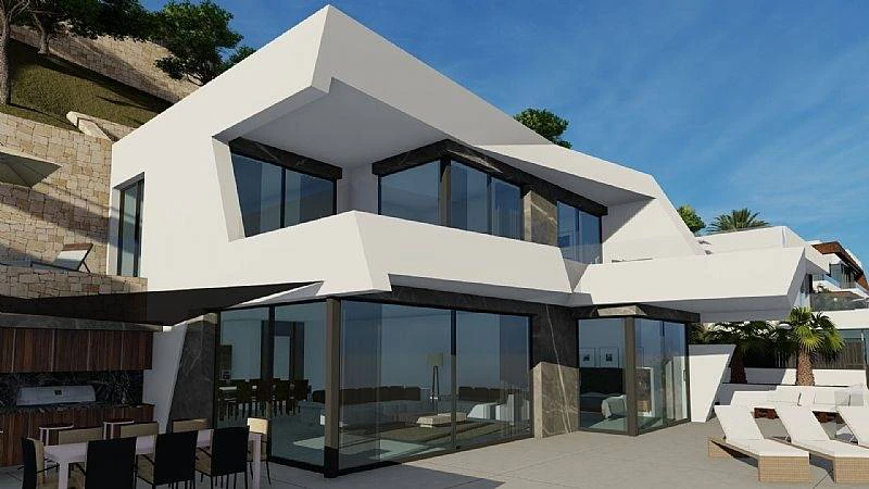 Nuevo proyecto de villa de lujo en venta en Calpe con vistas al mar