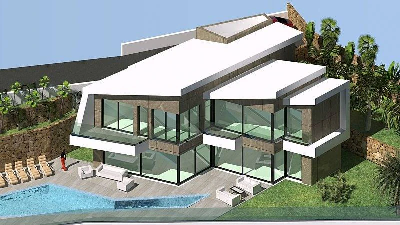 Villa moderna con vistas al mar a la venta en Calpe