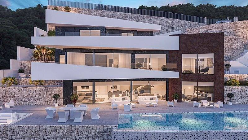 Villa Sol. Nuevo villa de lujo en Benissa con vistas al mar. Costa Blanca.