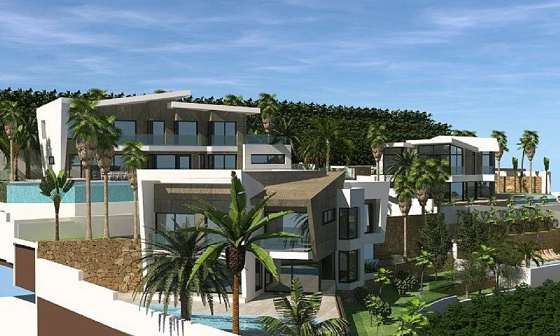 Villa moderna con vistas al mar a la venta en Calpe