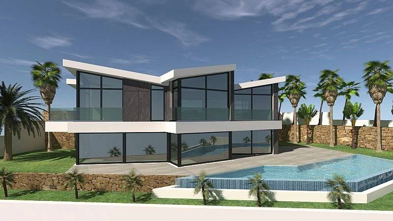 Villa moderna con vistas al mar a la venta en Calpe