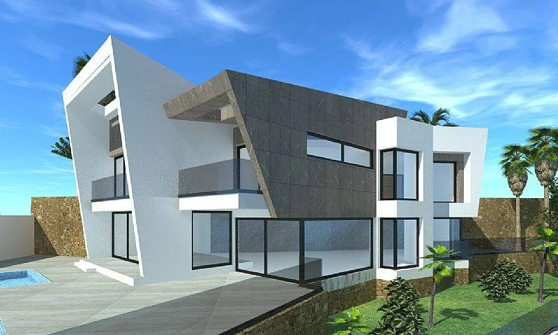 Villa moderna con vistas al mar a la venta en Calpe