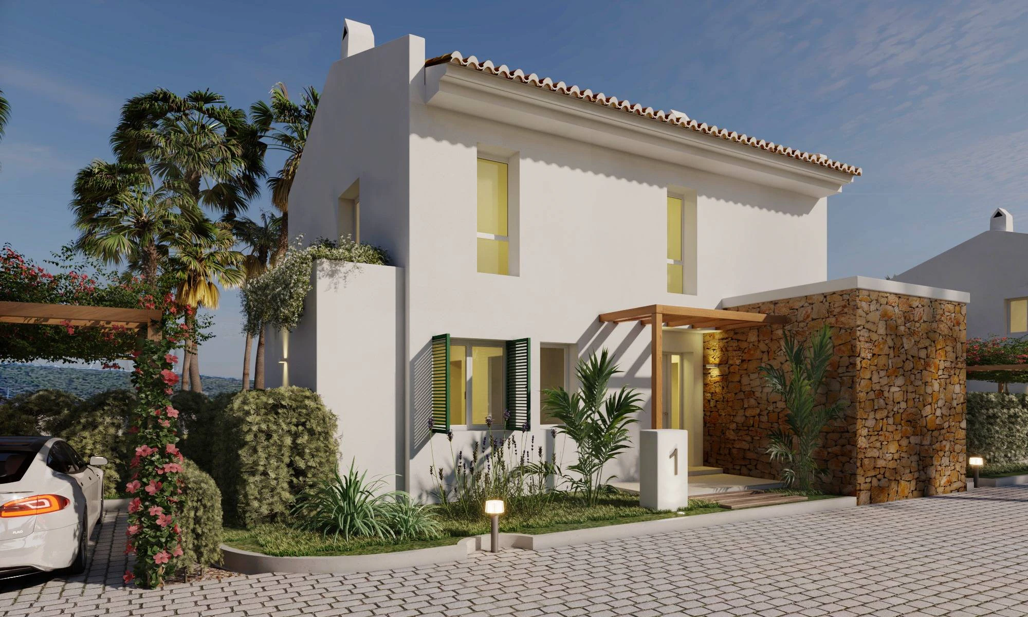 DG6591 - Nieuw Villa project Bougainvilleas. te koop op privé complex in Javea