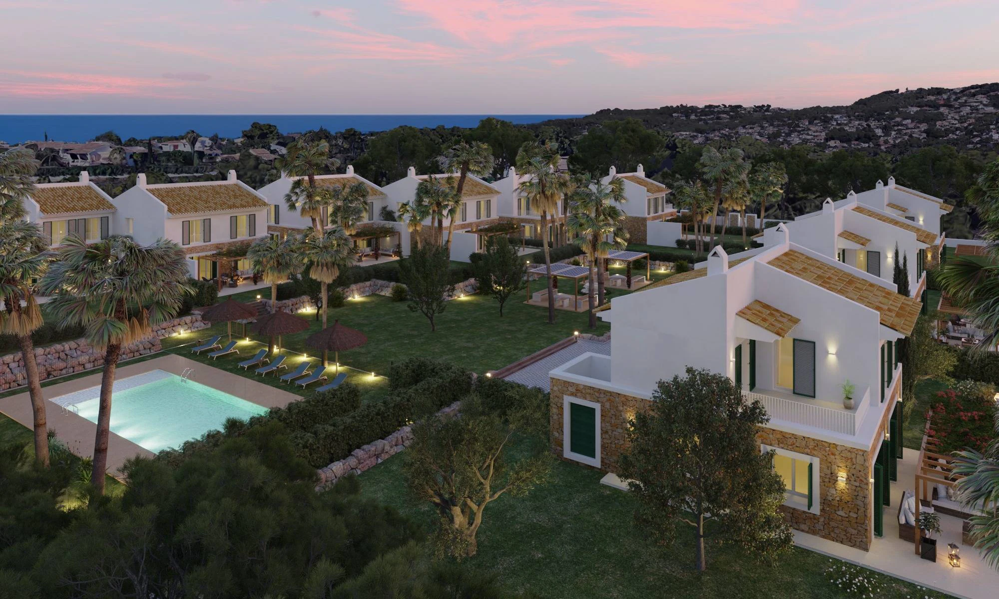 DG6591 - Nieuw Villa project Bougainvilleas. te koop op privé complex in Javea