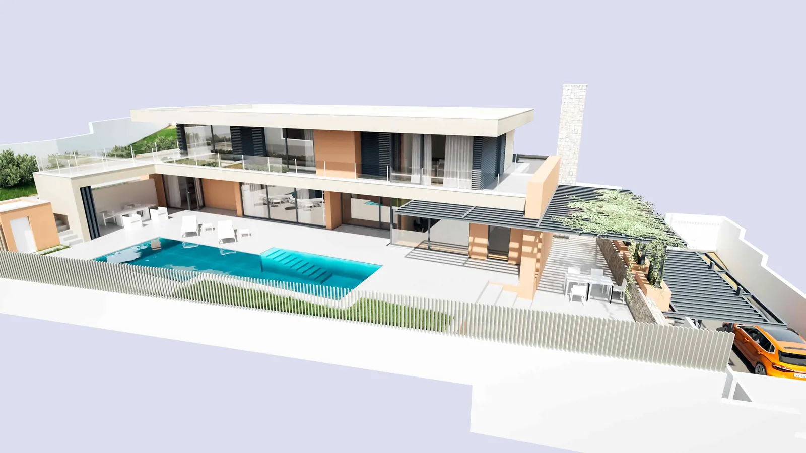Proyecto: moderna villa en venta en Benimeit, Moraira