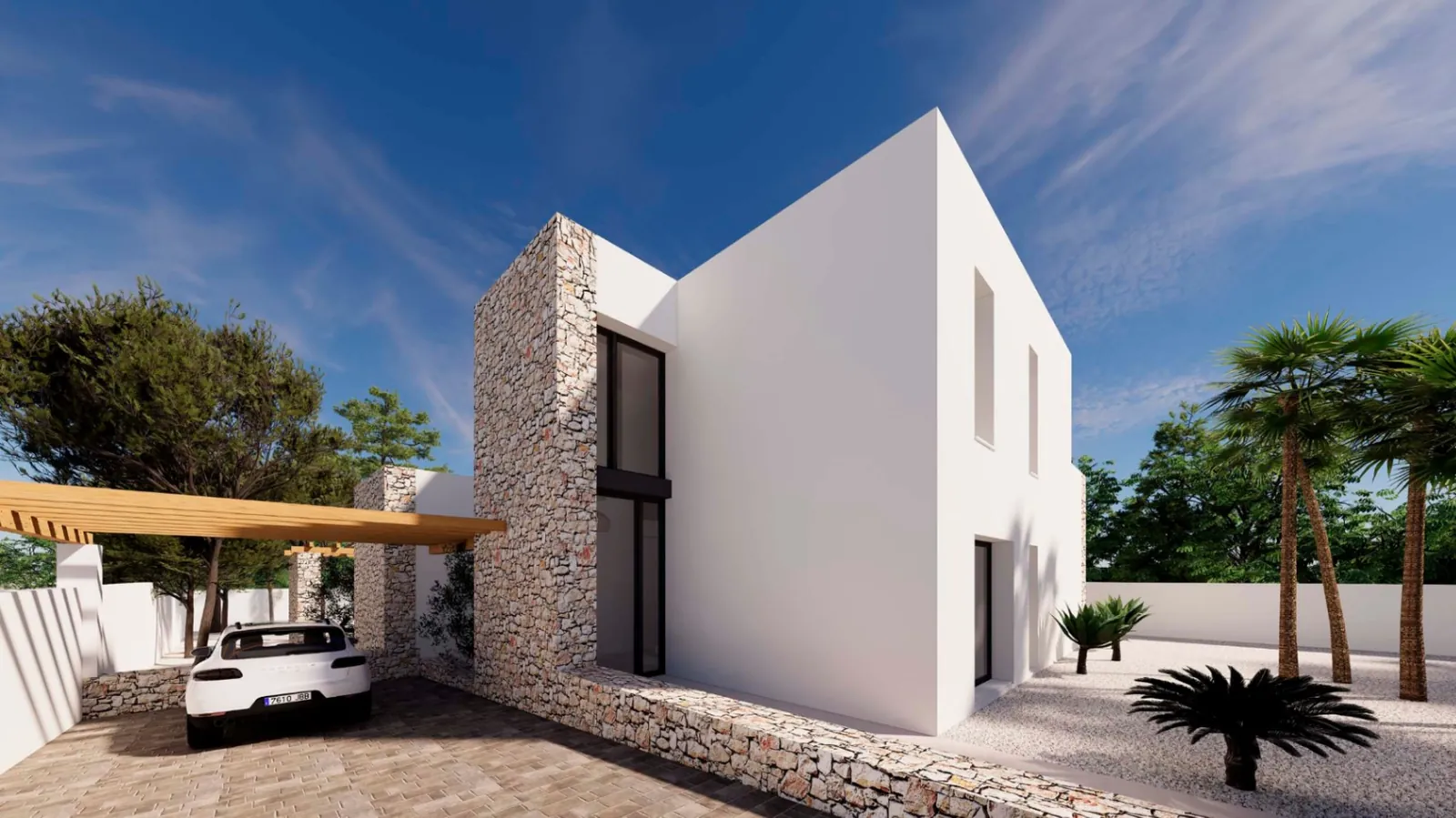 Projet : Villa de style Ibiza à vendre à Moraira