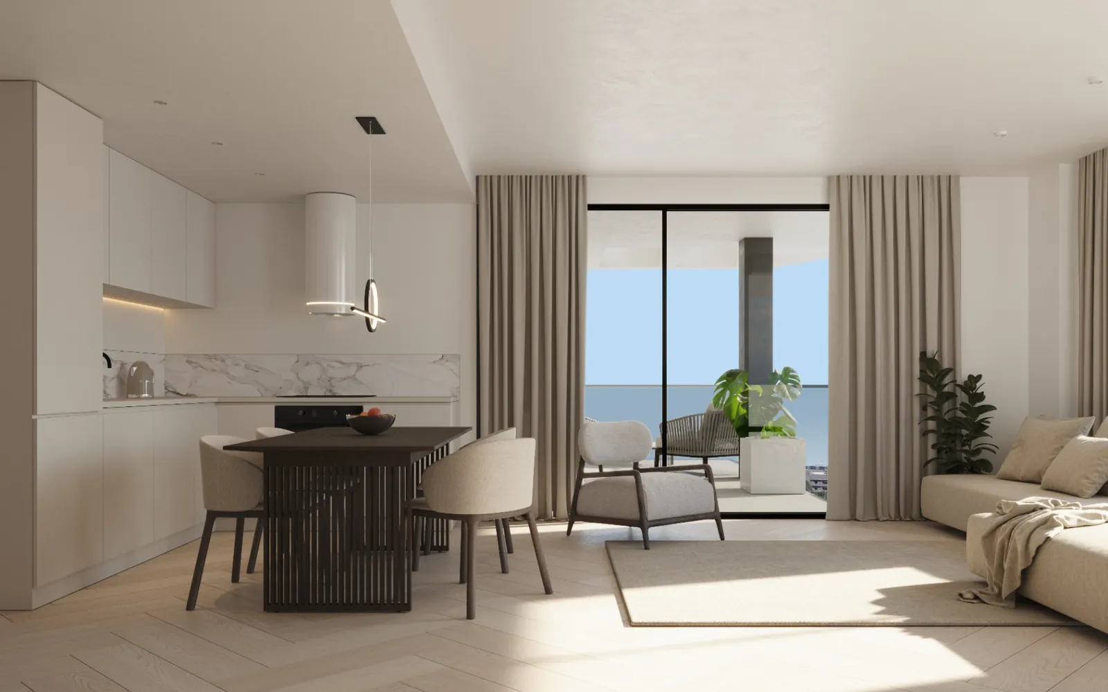 New build flats for sale in Calpe, near the beach