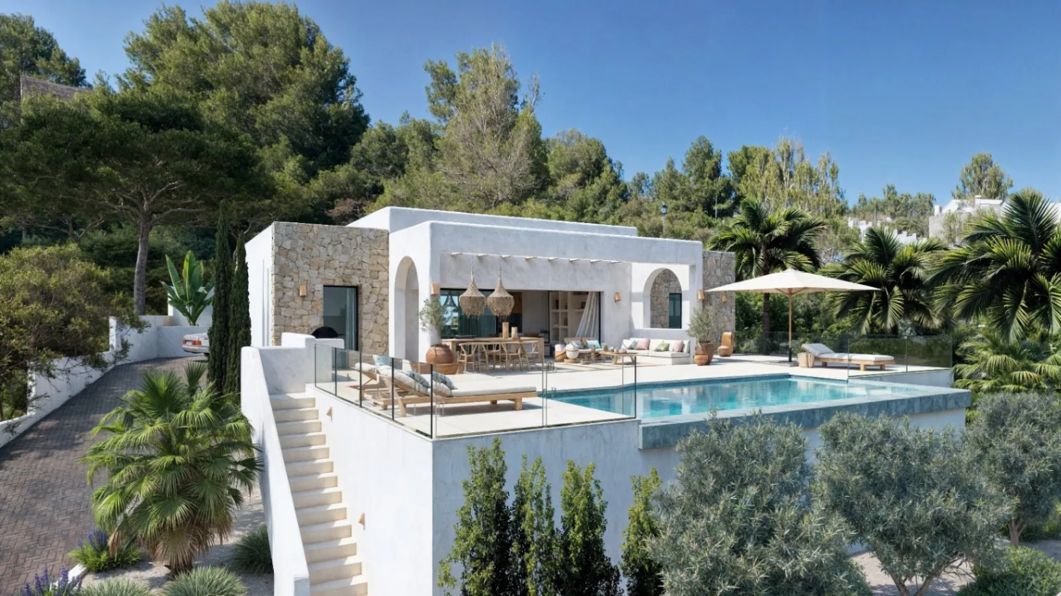 PROYECTO DE VILLA IBICENCA A 10 KM DE DENIA