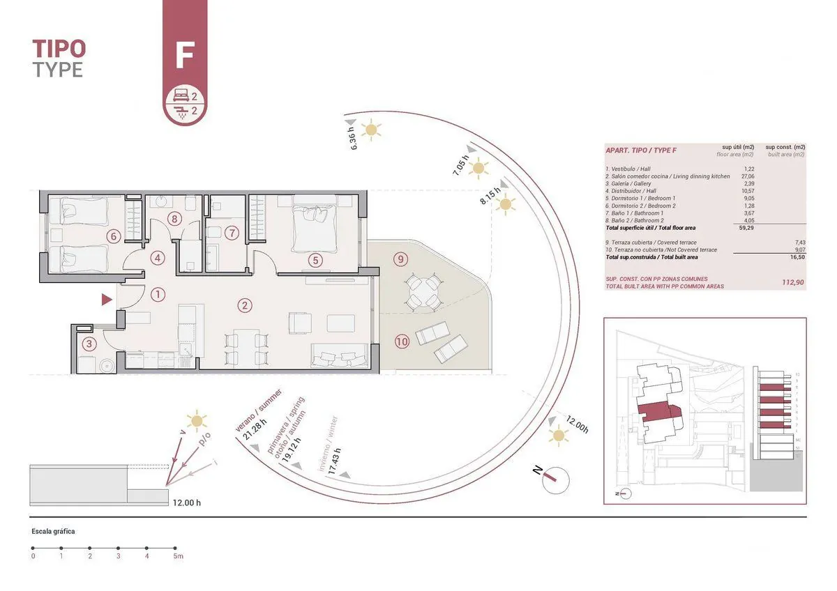 Apartamento en venta en Calpe