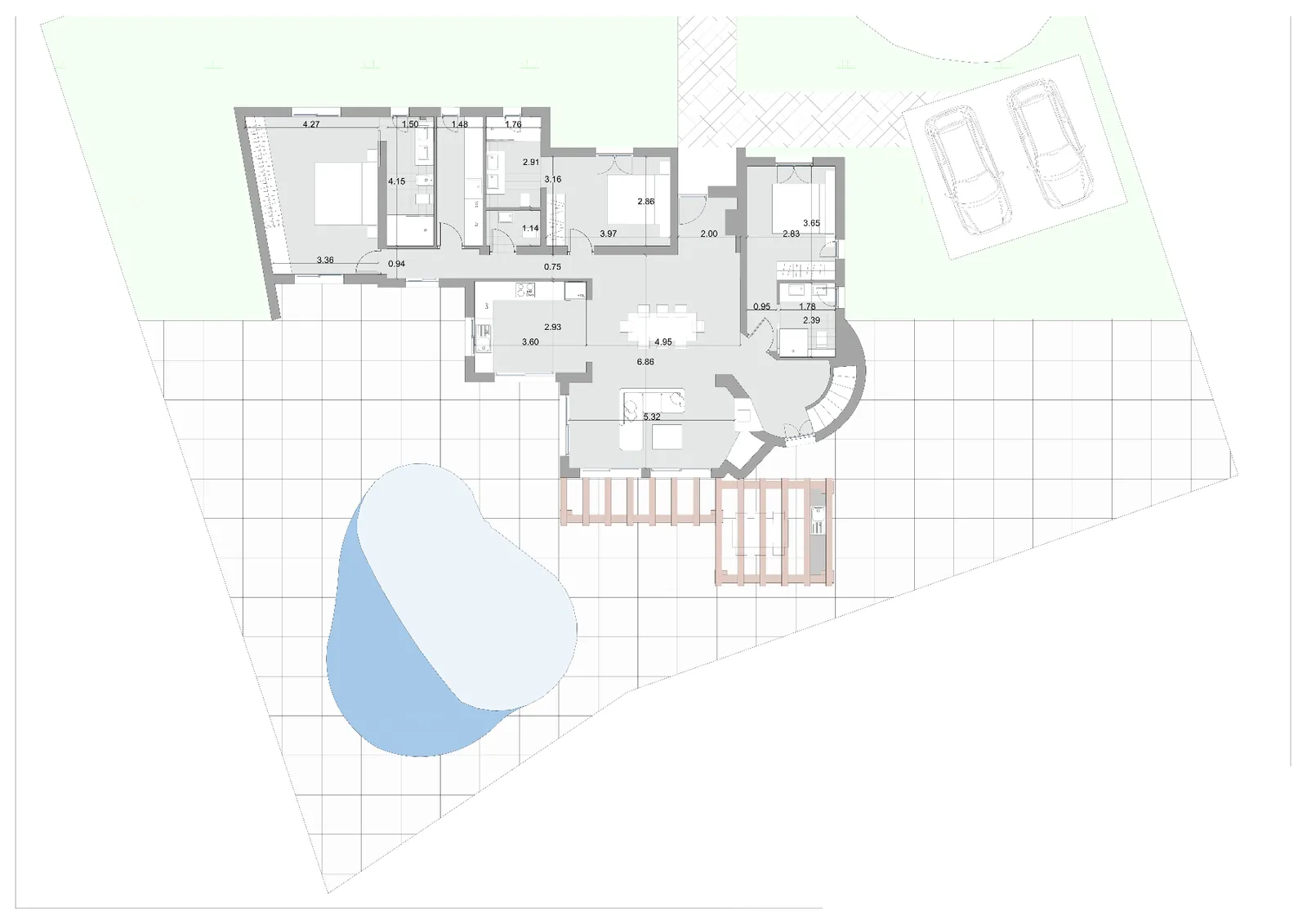Villa de estilo ibicenco en venta en Moraira con vistas panorámicas al mar