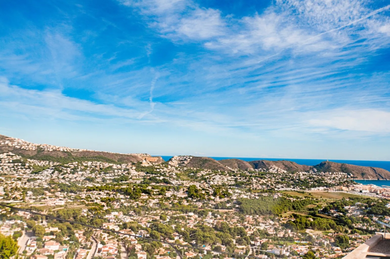 It's probably one of the best sea views in Moraira.