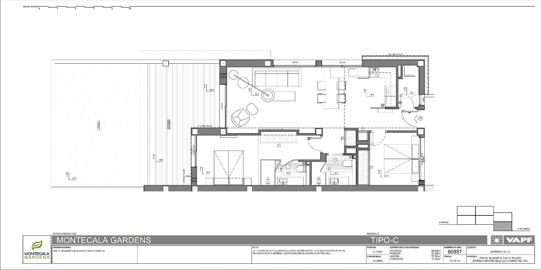 Appartement Montecala Gardens avec jardin Cumbre del Sol