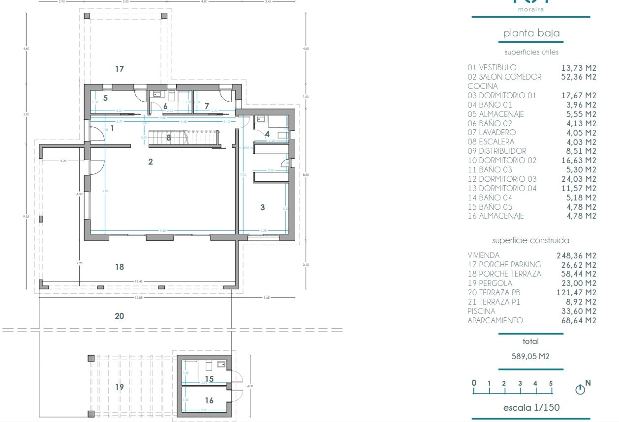 Proyecto: Villa moderna de estilo finca en venta en Moraira