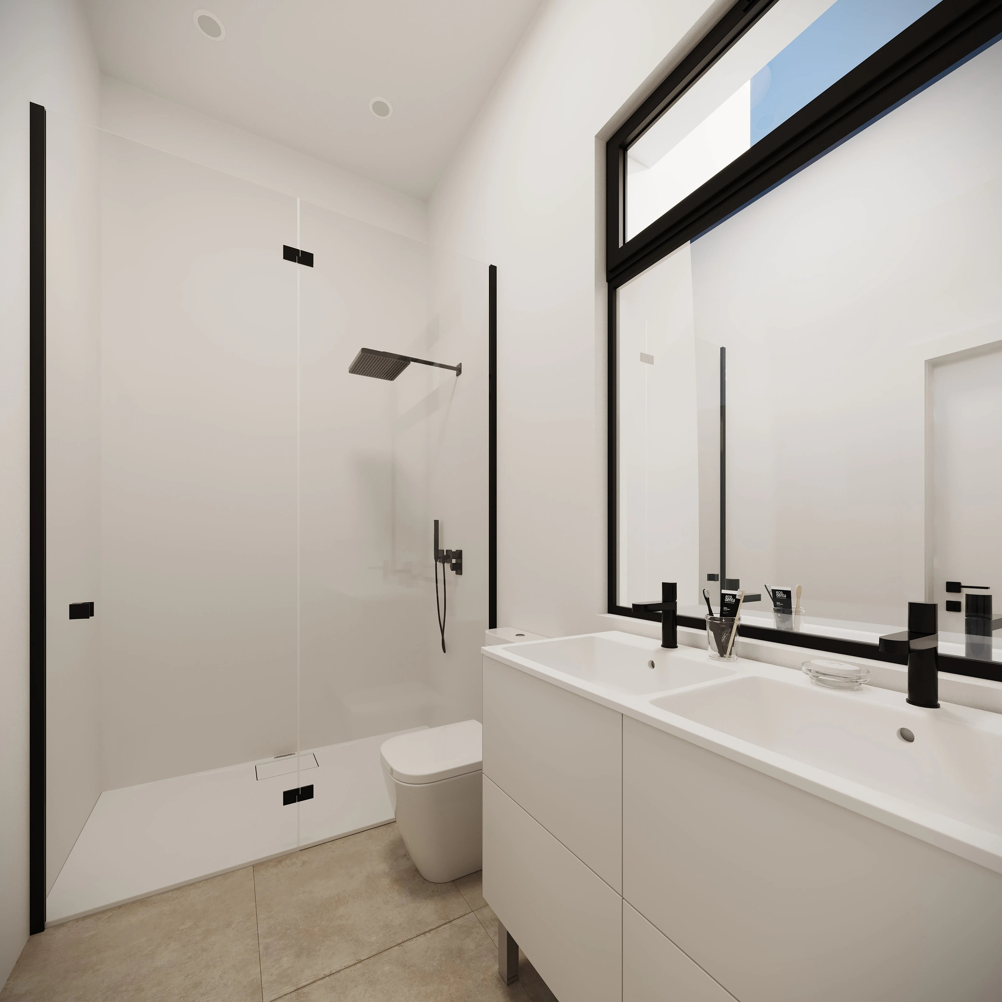 Moderna villa de nueva construcción en Calpe en construcción.