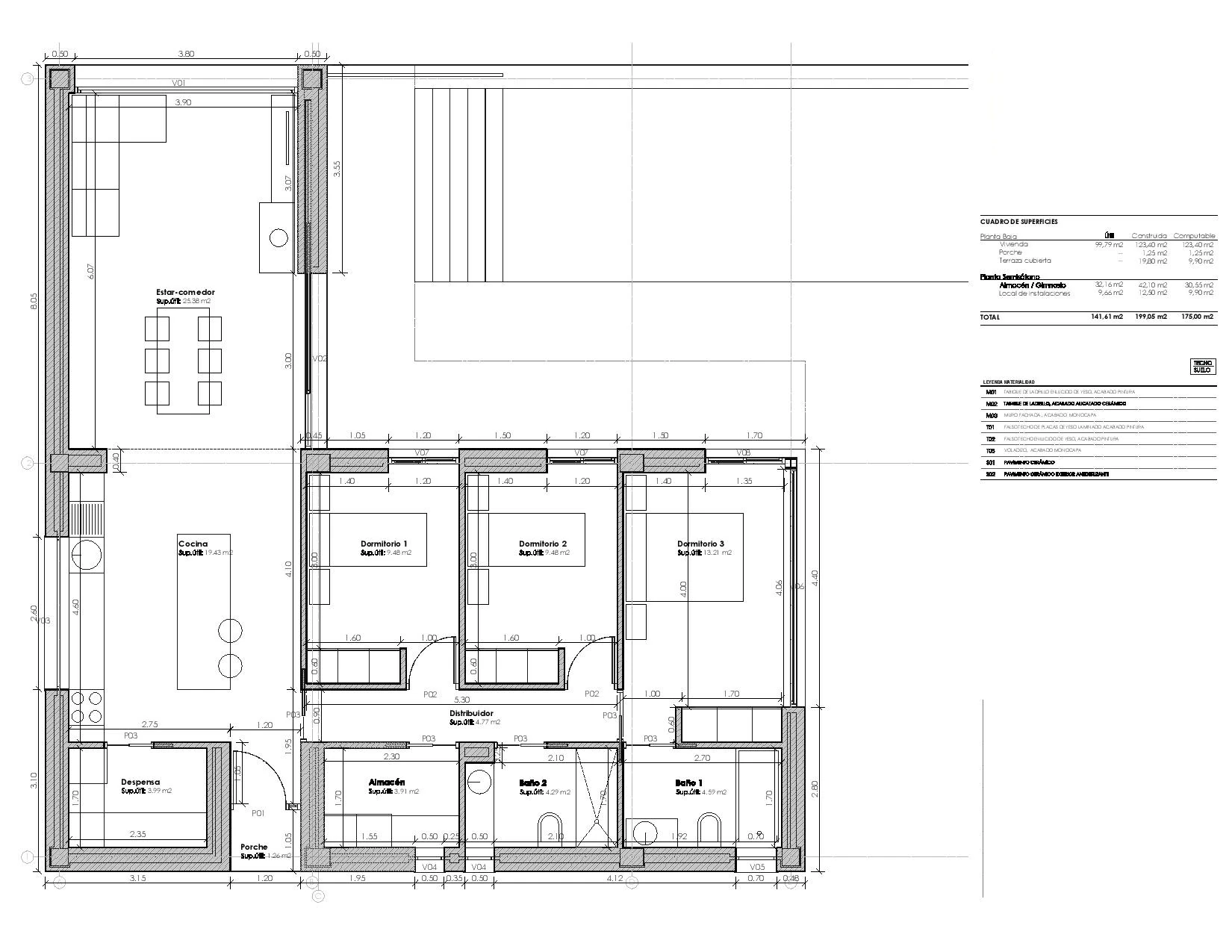 Proyecto de Villa de Una Planta con Licencia en Venta en Pedreguer