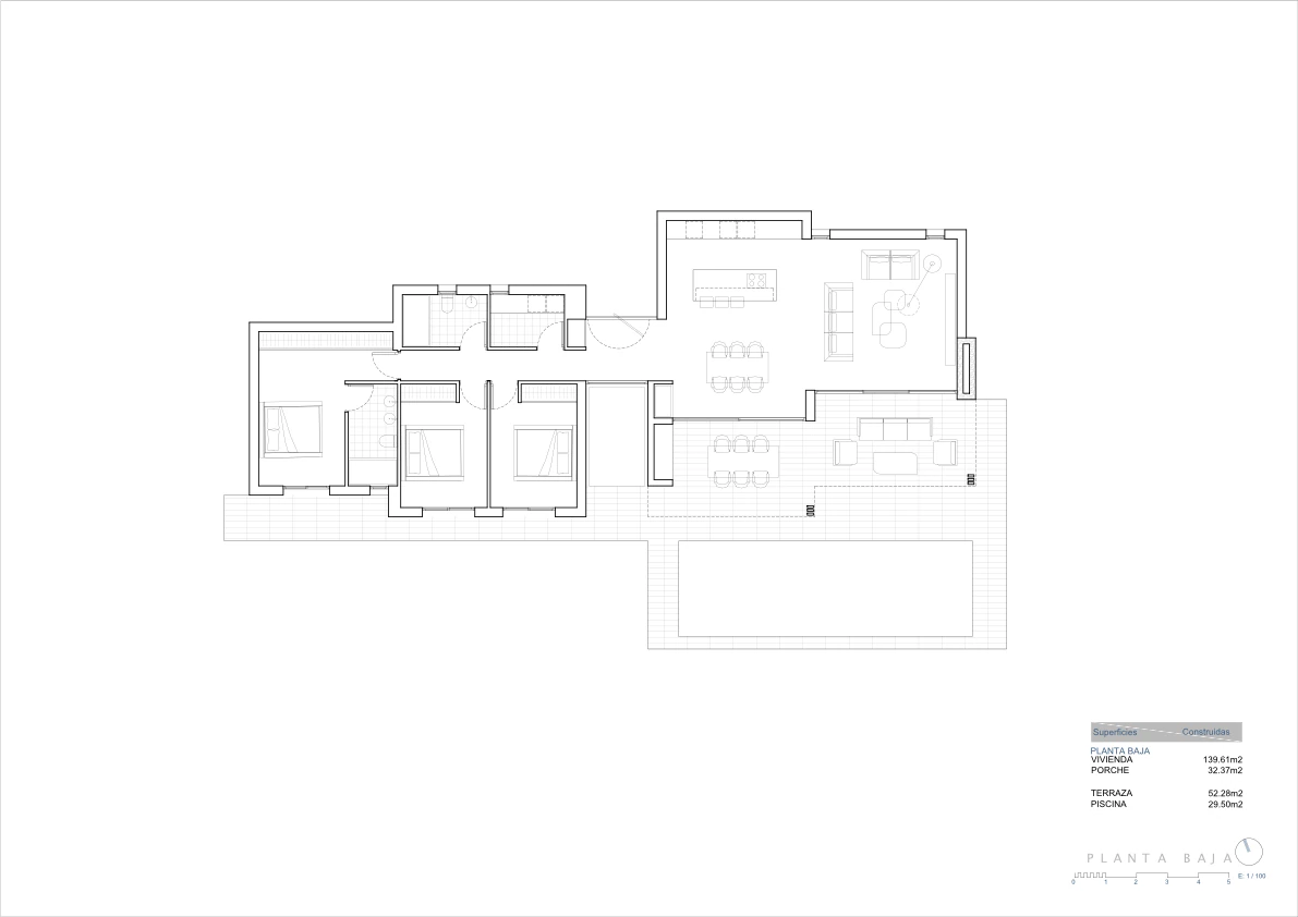 Proyecto: Villa nueva de una sola planta en venta en Calpe