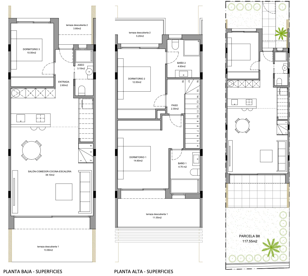 Villas adosadas de nueva construcción en venta en Finestrat
