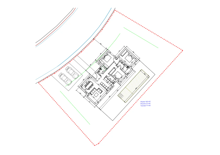 Proyecto: moderna villa de una sola planta en venta en Pedreguer