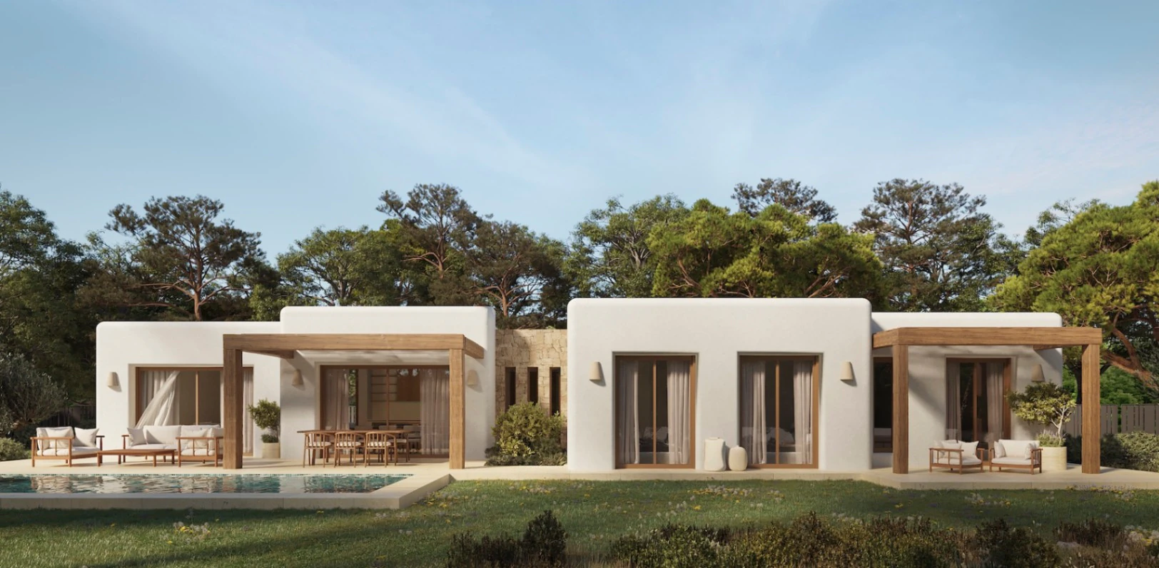 Proyecto de villas ibicencas en venta en Benissa