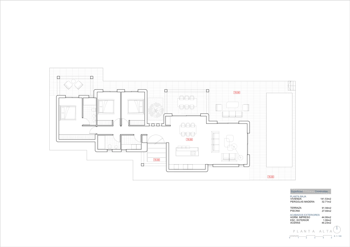 Proyecto de villas ibicencas en venta en Benissa