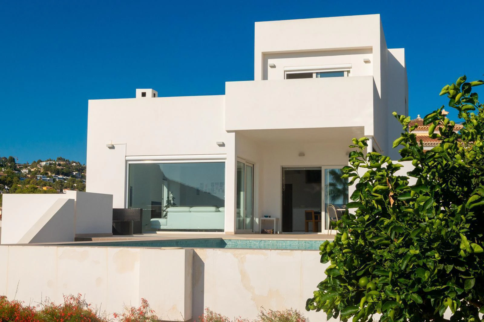 Villa moderna con vistas al mar en venta en Calpe